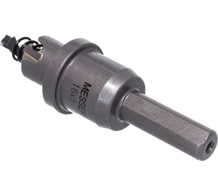 Коронка ТСТ с центрирующим сверлом и толкающей пружиной (16х5 мм) Messer 20-05-016