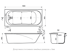 Ванна из литьевого мрамора Delice Triumph 180x80 DLR330012