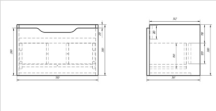 Мебель для ванной Dreja Tiny 60, белая