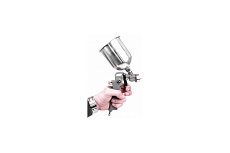 Пневматический краскопульт Intertool HP, форсунка 1.5 мм, бачок 600мл PT-0205