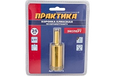 Коронка алмазная по керамограниту (25 мм) Практика 035-073