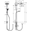 Душевая стойка Hansgrohe Crometta S 240 1jet Showerpipe Reno 27270000