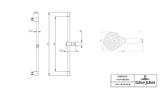 Душевой гарнитур Villeroy&Boch Embrace Plus TVS10860003K5 черный матовый