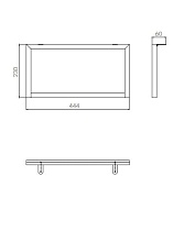 Опора Aquaton Лофт Урбан 1A255203LQX70 низкая