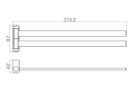 Полотенцедержатель Wonzon&Woghand Eclipse WW-9131-LG глянцевое золото