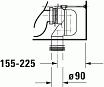 Чаша для унитаза Duravit D-Neo 200209 безободковая