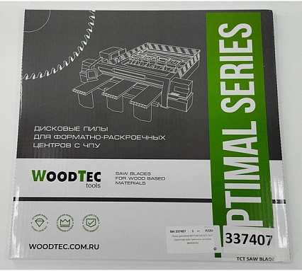 Пила дисковая для пильных центров 355x4.4/3.2x65 мм, Z72, трапеция Woodtec ВИ 337407