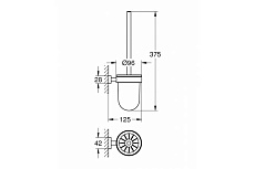 Ерш подвесной Grohe Essentials Cube 40513001