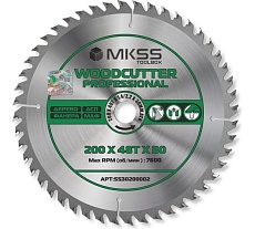 Диск пильный по дереву MKSS Toolbox Woodcutter Professional SS3020 200x48Тх1.4/2.2x30 мм SS30200002