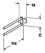 Полотенцедержатель Duravit Karree 0099581000 45 см