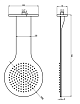 Верхний душ Rav Slezak KS0006 26 см хром