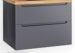 Тумба под раковину Jorno Wood 80 см серый wood.01.80/P/GR