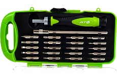 Трещоточная отвёртка для точных работ с битами Дело Техники 1/8'', 22 предметов 787122