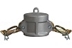 Камлок TITAN LOCK алюминиевый тип DC, заглушка для ниппеля 8" TL800DCAL