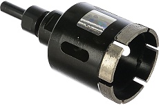 Коронка алмазная по керамограниту, серебряная пайка (55 мм) TRIO-DIAMOND GCB766