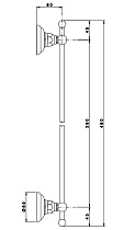 Полотенцедержатель Nicolazzi Classica 1484BZ