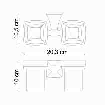 Держатель для стакана WasserKRAFT Wern K-2528D двойной