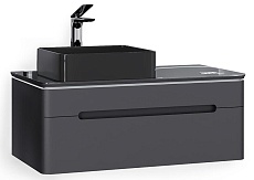 Тумба со столешницей Jorno Shine 100 см с МФУ, антрацит