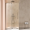Душевая перегородка Vincea Волк-Ин (Walk-In) VSW-4WSL120CLGM-L 120x200 вороненая сталь, прозрачное, левая