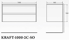Тумба с раковиной BelBagno Kraft 100 см Rovere Galifax Bianco