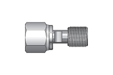 Резьбовой адаптер A-Flow нержавеющий, внешняя NPT 1/4", вращающаяся внутренняя 1/4 G" FASH-MRF-4N-4G