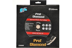 Диск алмазный сегментный Prof Diamond TGS 230x2.4x7х22.2 мм TORGWIN S38906