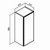 Зеркальный шкаф Руно Кредо 40 см белый, 00-00001176