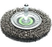 Щетка дисковая гофрированная Lessmann Д75x10, ROF 0.30 мм, хвостовик 6мм 410135