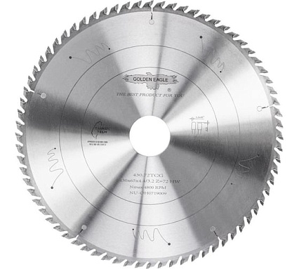 Диск пильный HW основной (430x65x4.4/3.2 мм; Z72; TR-F) Golden Eagle TL00000984