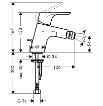 Смеситель для биде Hansgrohe Focus E2 31920000