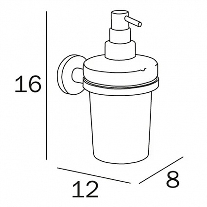 Дозатор жидкого мыла Inda One A24120CR03 хром