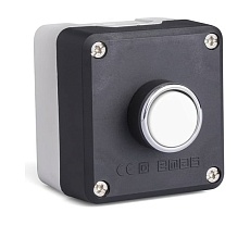 Черно-серый пост с белой кнопкой EMAS 1НО+1НЗ P1C304DB