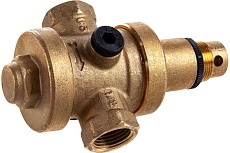 Редуктор давления Uni-Fitt 1/2 В, латунный, с отверстием под аксиальный манометр 1/4 204G2140