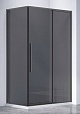 Душевой уголок Vincea Слим-Н (Slim-N) VSR-4SN8012CGGM 120x80 вороненая сталь, стекло тонированное