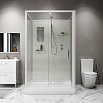 Душевая кабина Niagara Standart ST120/90/15Q/BK 120x90 стекло прозрачное, без крыши, без г/м