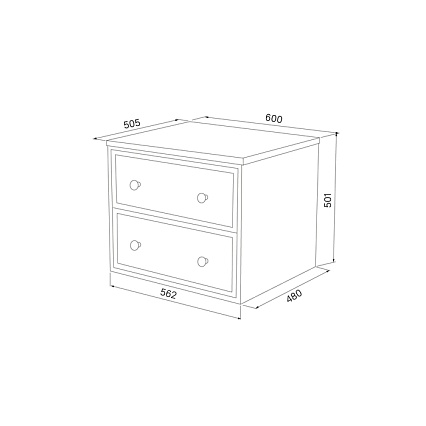 Тумба со столешницей Iddis Torr 60 см, МДФ макадамия орех