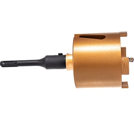 Коронка кольцевая алмазная по бетону в сборе (82 мм; SDS-Plus) FIT 33486