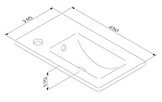 Раковина Am.Pm X-Joy 45 см M85AWCC0452WG64