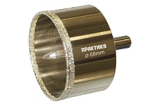 Коронка алмазная по керамограниту/керамике Профи (68х70 мм) Практика 917-712