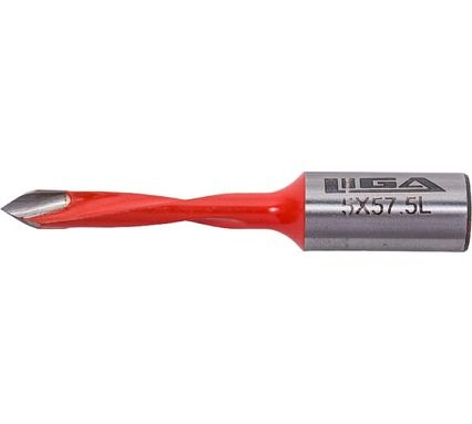 Сверло сквозное ECO HW 5x57 мм, S10x20 мм, LH Greatwood TL00000353