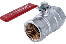 Шаровой кран Giacomini R250D 1&quot;, внутренняя/внутренняя, ручка-рычаг красный, хромированный R250X005