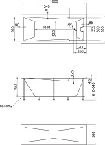 Акриловая ванна Creto Regia 180x80 см 12-18080