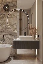 Мебель для ванной ЗОВ Кито Флавио 80 см со столешницей, лиони