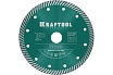 Диск алмазный отрезной турбо по бетону и кирпичу Kraftool Turbo 150х22 мм 36682-150