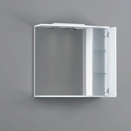 Зеркальный шкаф RedBlu by damixa Palace One 75 см, белый