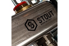 Коллектор из нержавеющей стали без расходомеров STOUT 9 выходов SMS 0922 000009