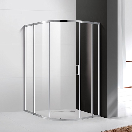 Душевой уголок Cezares MOLVENO-RH-11-120/110-C-Cr-IV 120x110 прозрачный, асимметричный