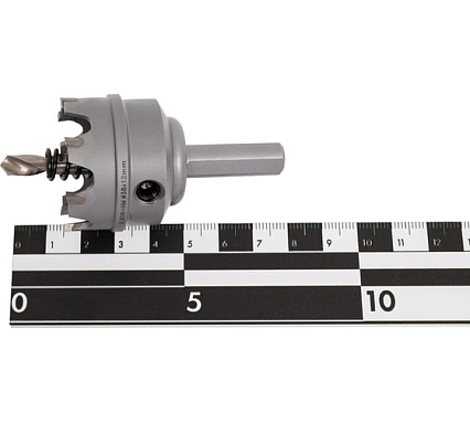 Коронка по металлу HM (38х12 мм; хвостовик 10 мм; комплект) D.BOR HS-HM-12-038-T