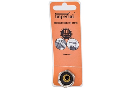 Подводка для холодной и горячей воды Imperial 692.00 в том числе питьевой, в стальной оплетке, гибкая 2,0 м 1/2F-1/2F DN8