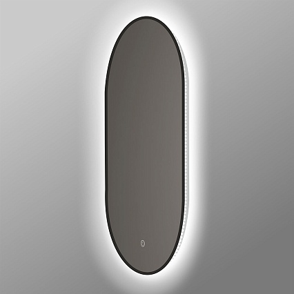 Зеркало Vincea VLM-3AU900B 50x90 см, сенсорный выключатель и диммер, черный